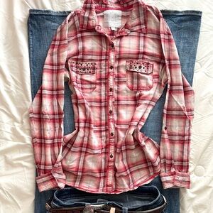 Y2K Maurice’s button down shirt